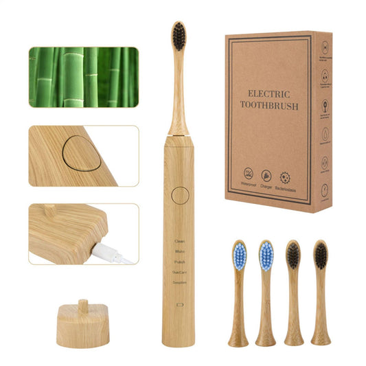 Eco-Friendly Zen Bamboo Sonic Electric Toothbrush