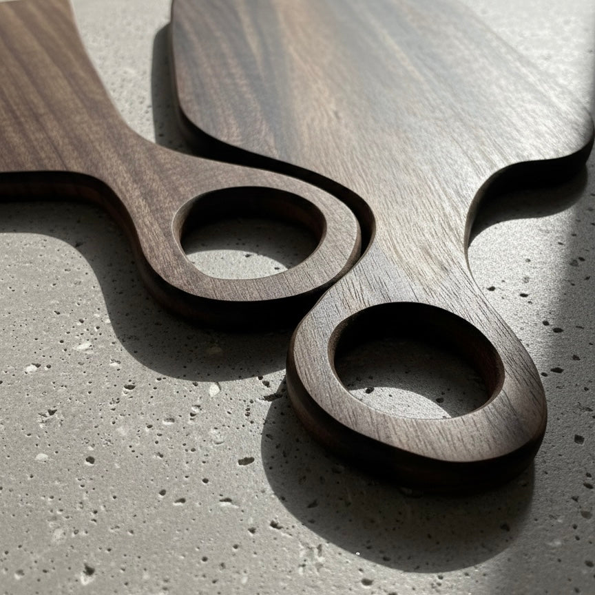 Zen Living: Premium Walnut Canvas Couple/Love Set