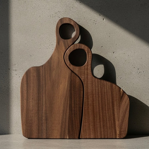 Zen Living: Premium Walnut Canvas Couple/Love Set