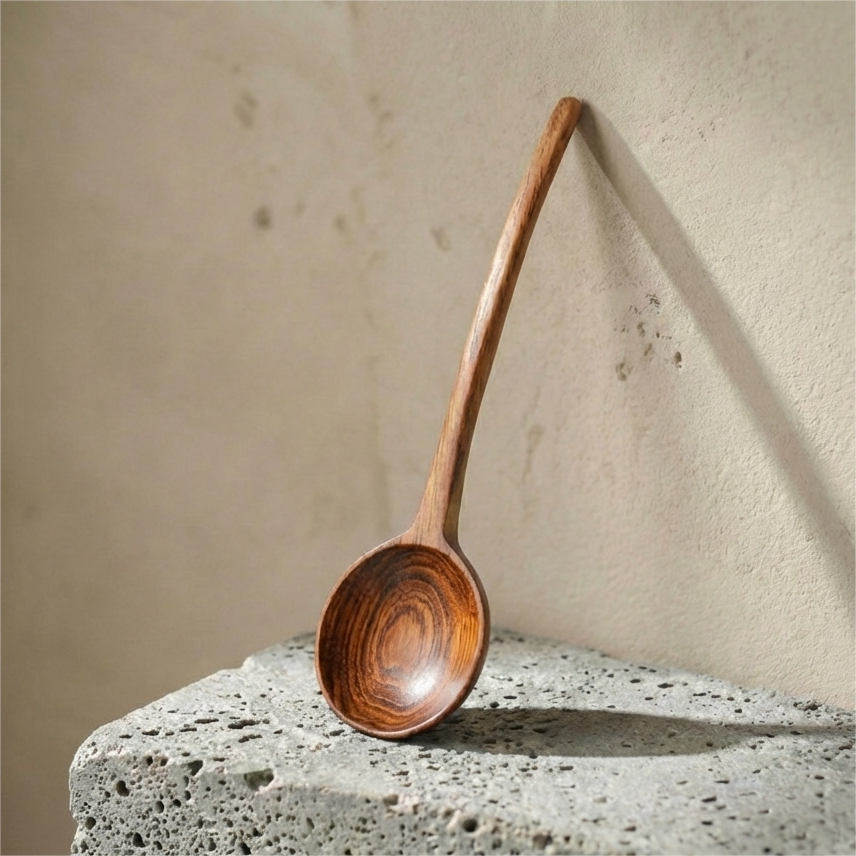 The Artisan Chef’s Spoon (Set of 2) | Natural Phoebe Wood | For Cooking & Serving